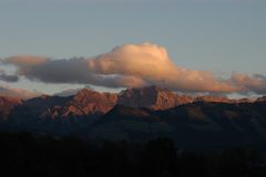 Sonnenuntergang im Allgäu