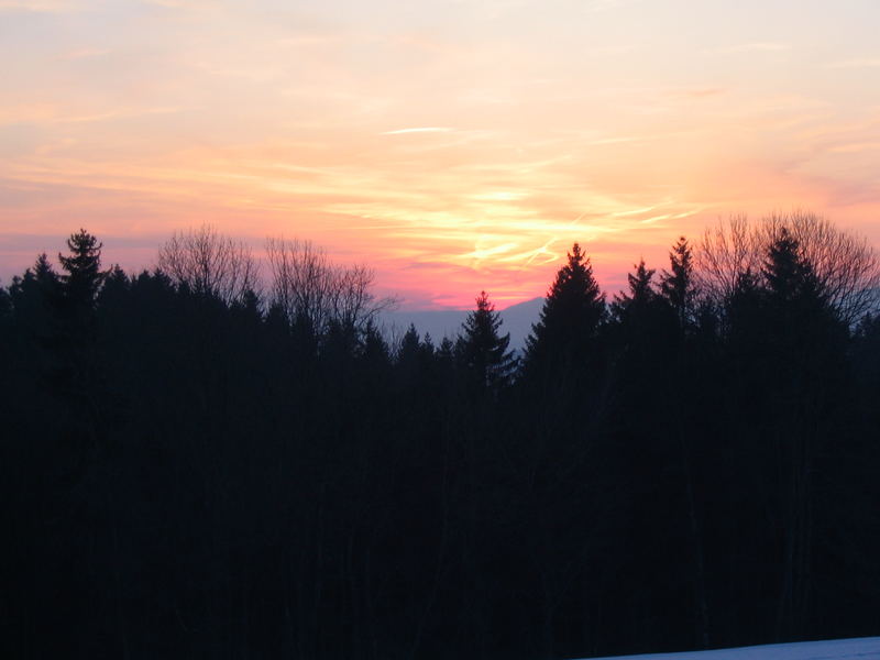 Sonnenuntergang im Allgäu