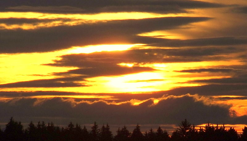 Sonnenuntergang im Allgäu