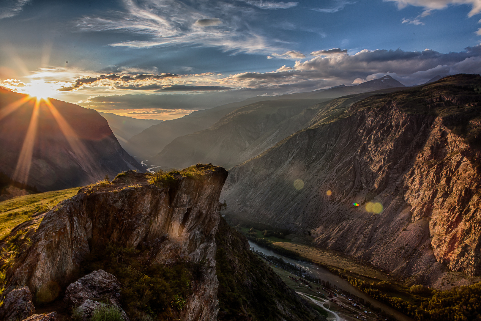 Sonnenuntergang im Altai