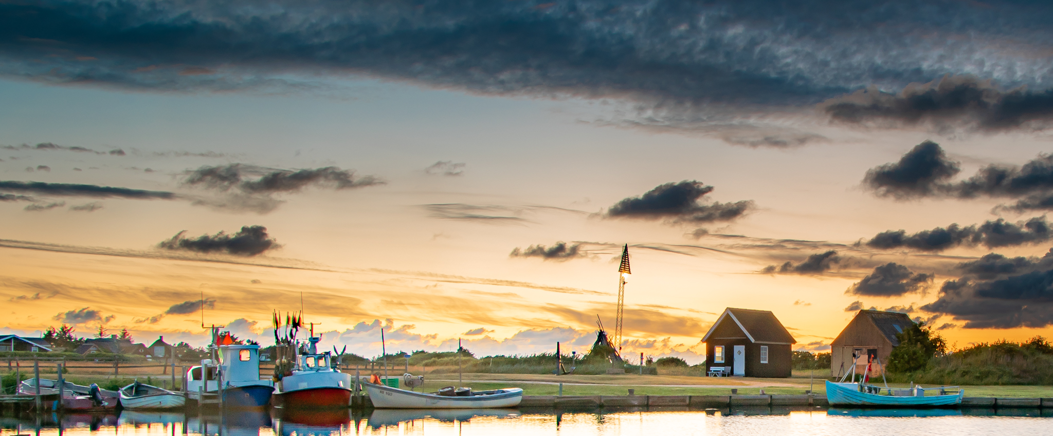 Sonnenuntergang im alten Hafen