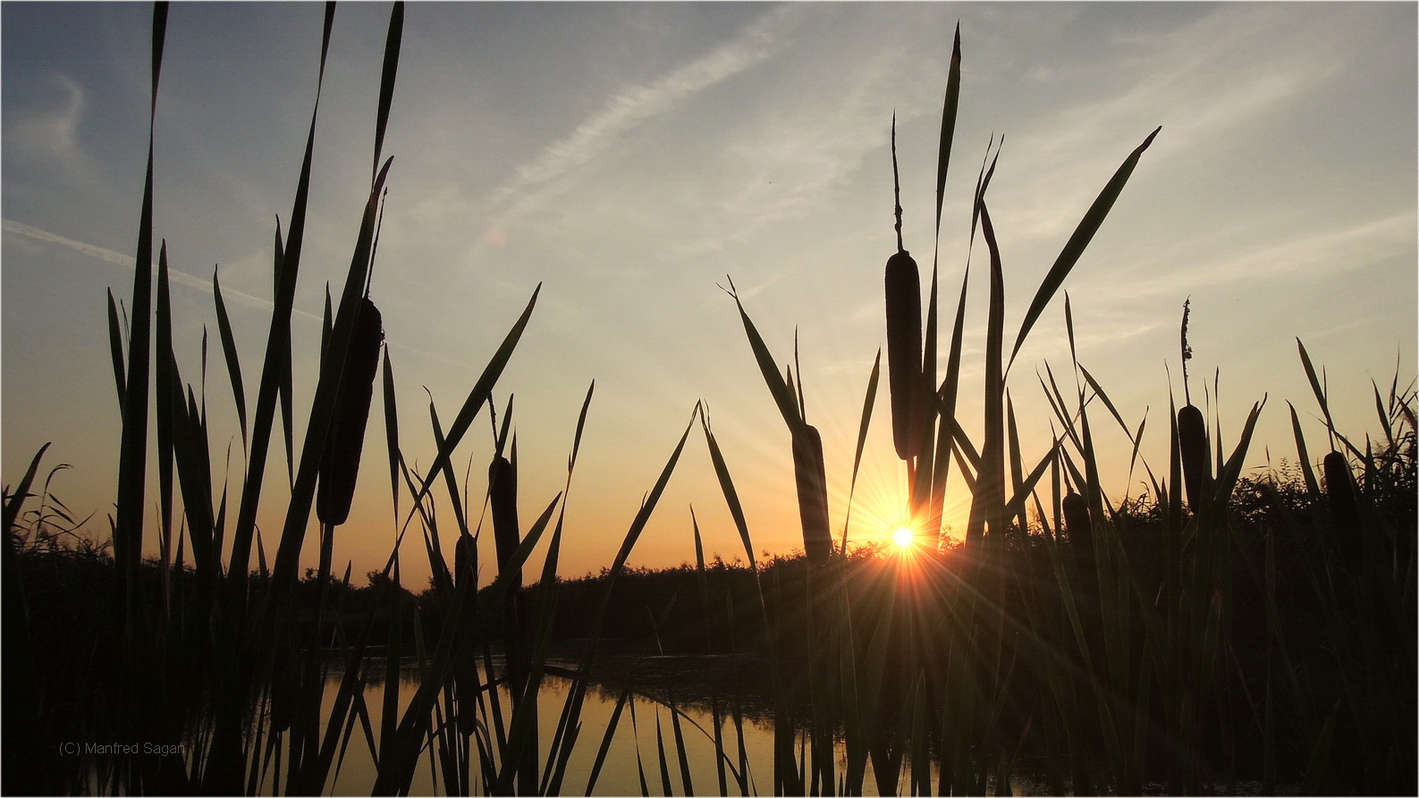 Sonnenuntergang im Alten Land