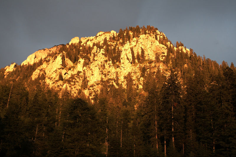 Sonnenuntergang im Ammergebirge