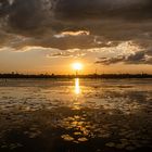 Sonnenuntergang im Angkor Gelände