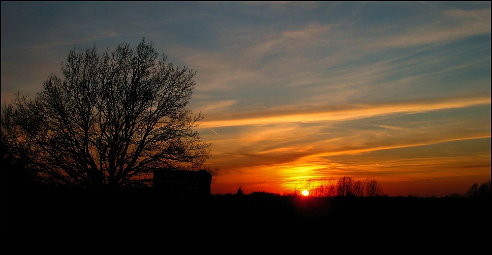 Sonnenuntergang im April...