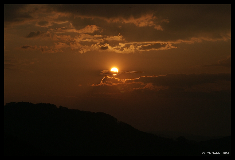 Sonnenuntergang im April 2010 (Nr.2)