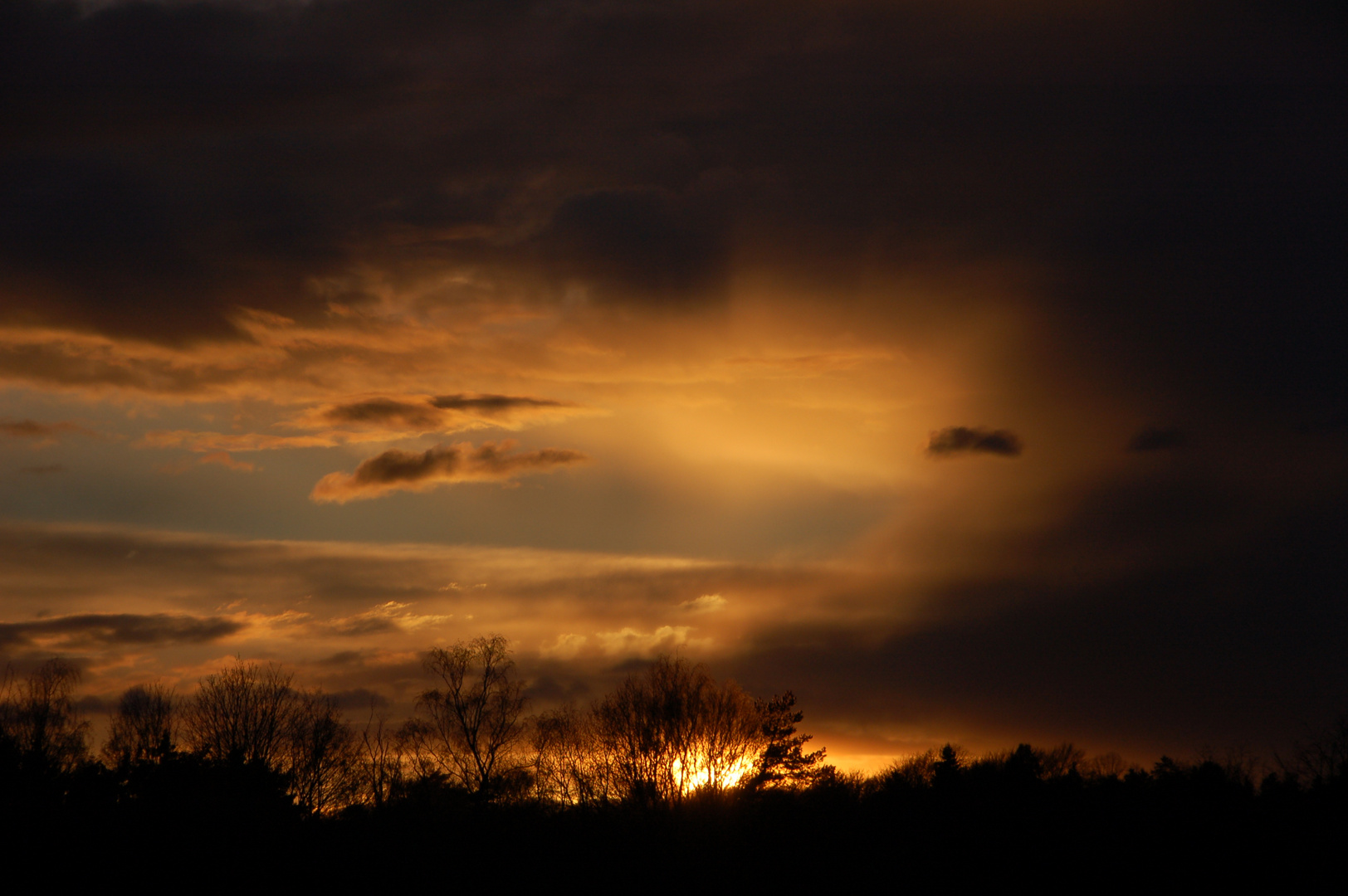 Sonnenuntergang im April