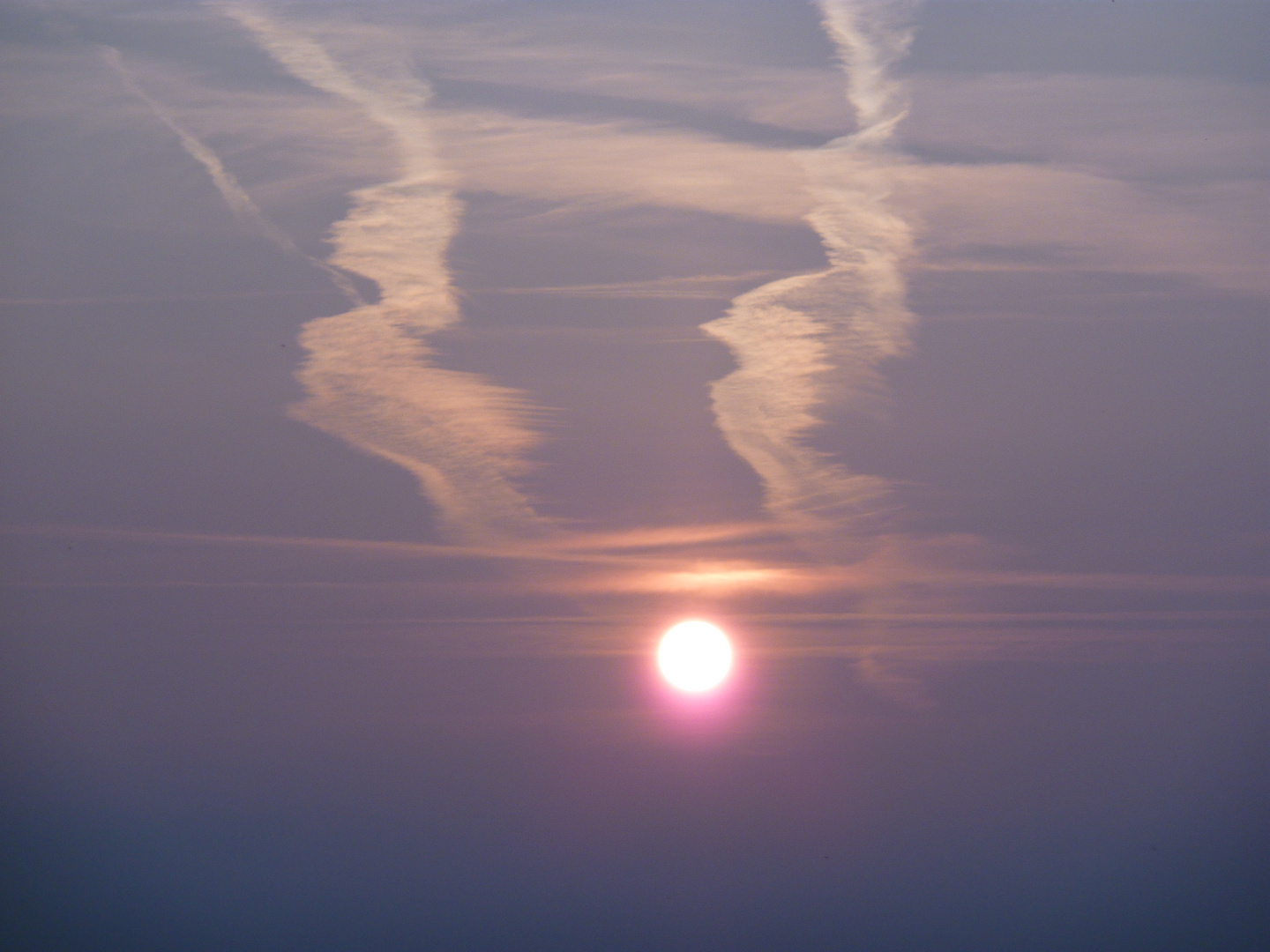 Sonnenuntergang im April