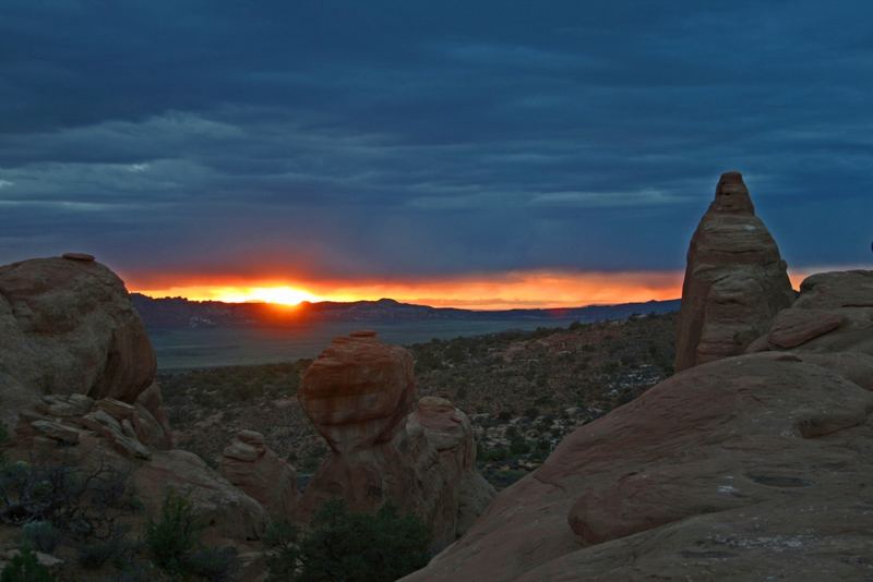 Sonnenuntergang im Arches National Park