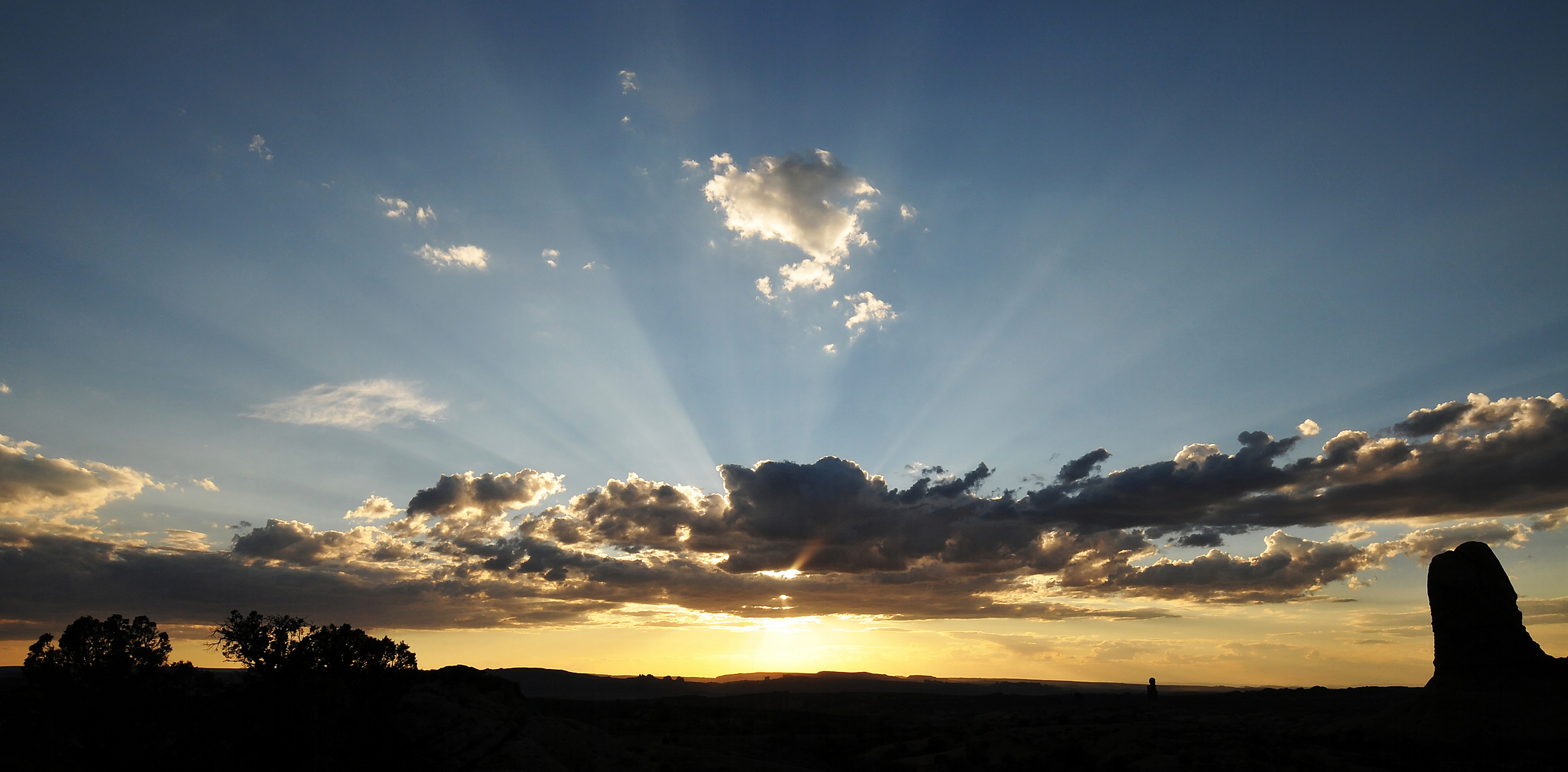 Sonnenuntergang im Arches- Nationalpark