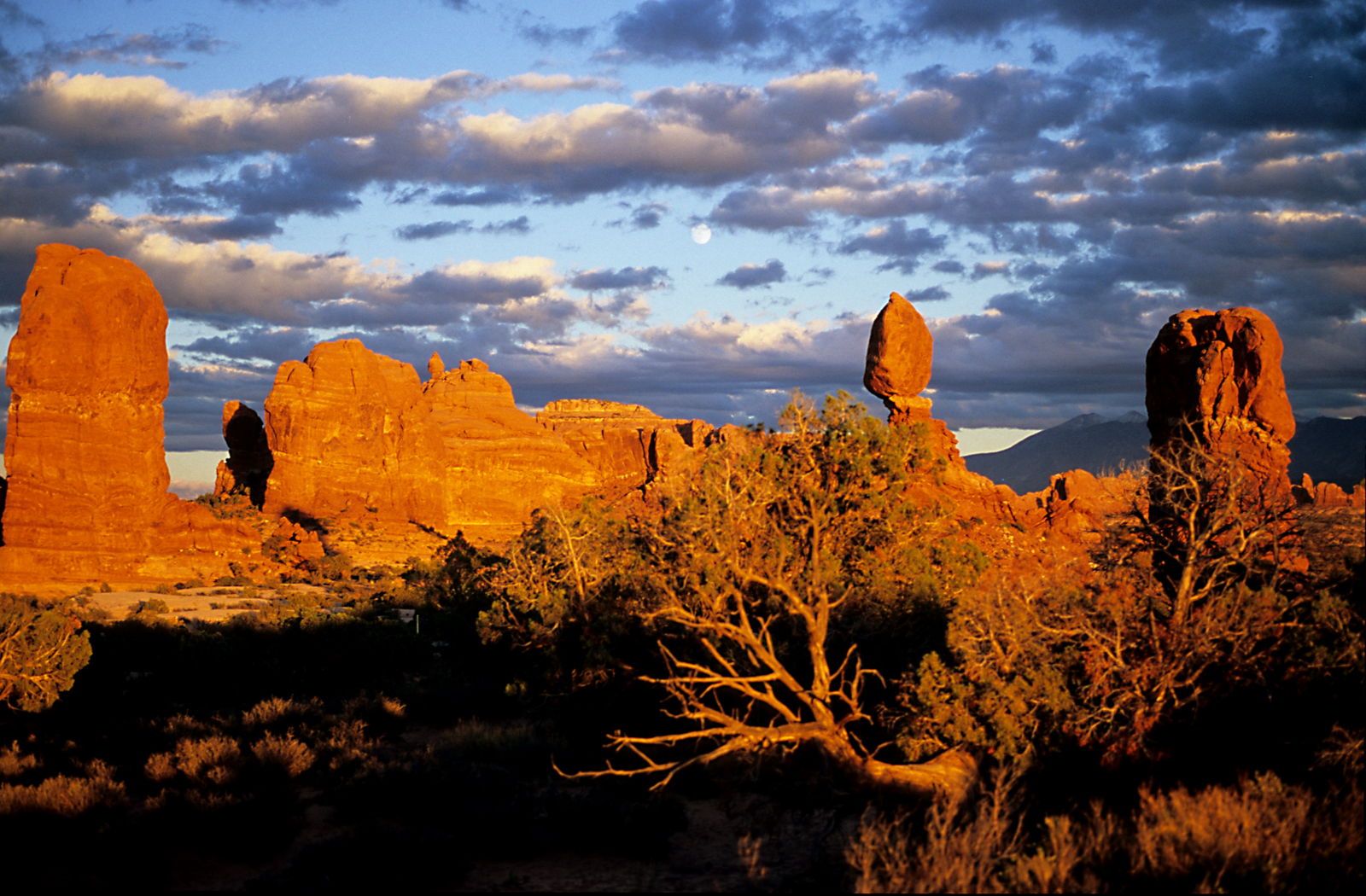 Sonnenuntergang im Arches NP