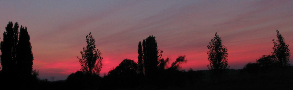 Sonnenuntergang im August 2004 - Ausschnitt