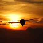 Sonnenuntergang im Ballon