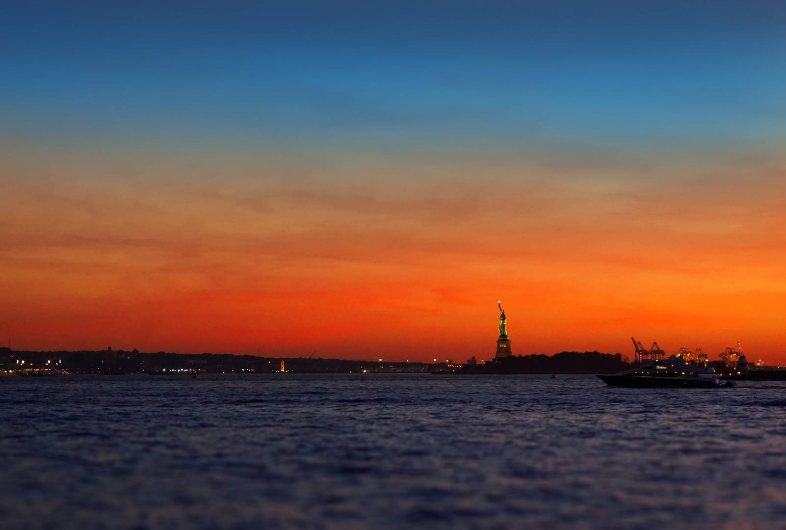 Sonnenuntergang im Battery Park