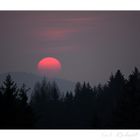 Sonnenuntergang im Bayerischen Wald