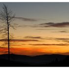 Sonnenuntergang im Bayerischen Wald