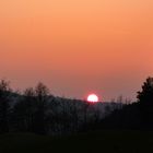 Sonnenuntergang im Bayerischen Wald