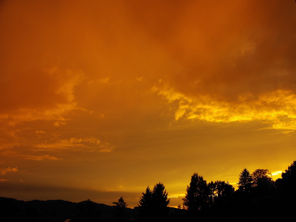 Sonnenuntergang im Bayrischenwald