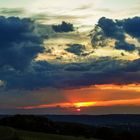 Sonnenuntergang im Berg.Land