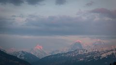 Sonnenuntergang im Berner Oberland