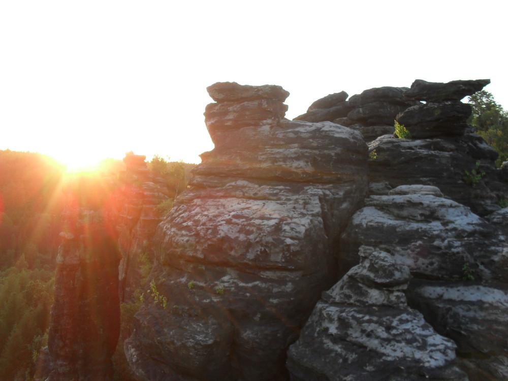 Sonnenuntergang im Bielatal