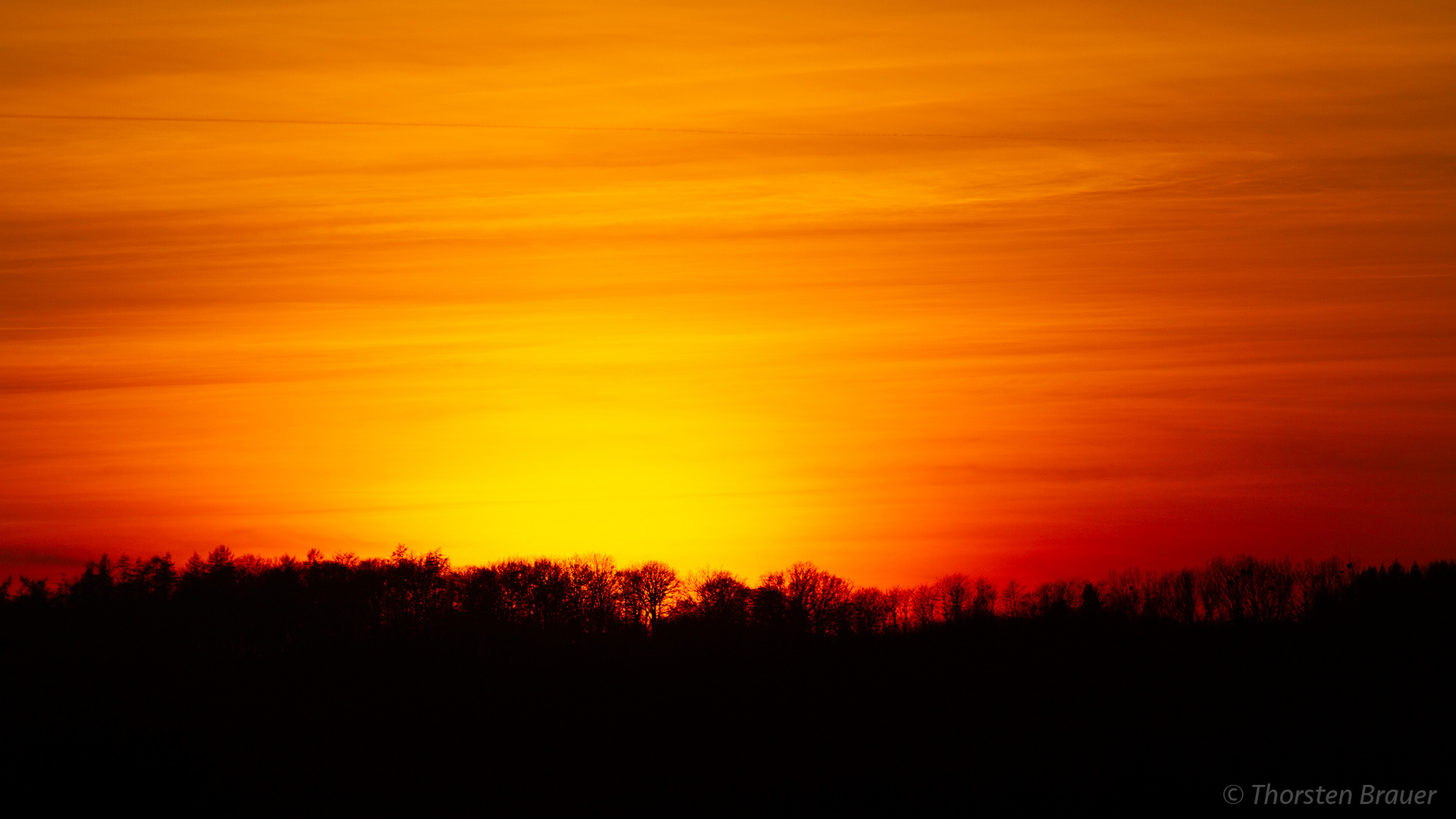 Sonnenuntergang im Bliesgau