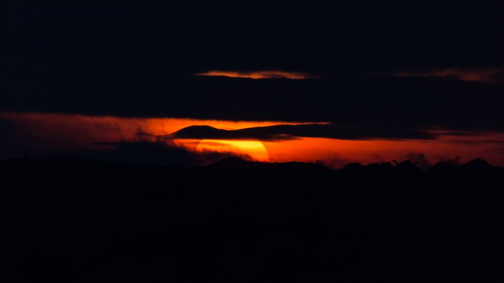 Sonnenuntergang im Bliesgau