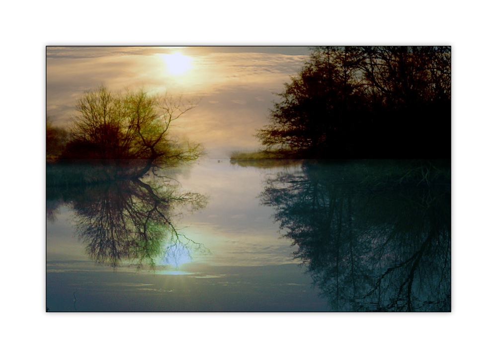 Sonnenuntergang im Blockland