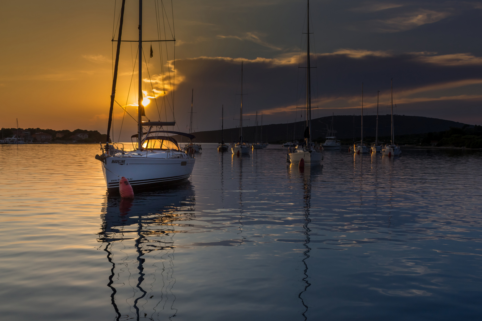 Sonnenuntergang im Bojenfeld