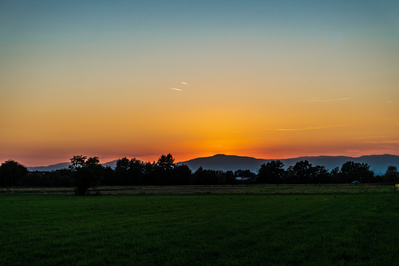 Sonnenuntergang im Breisgau