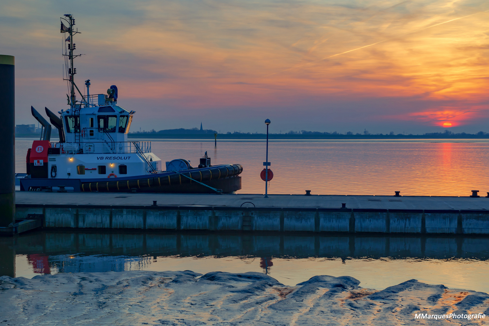 Sonnenuntergang im Bremenhaven