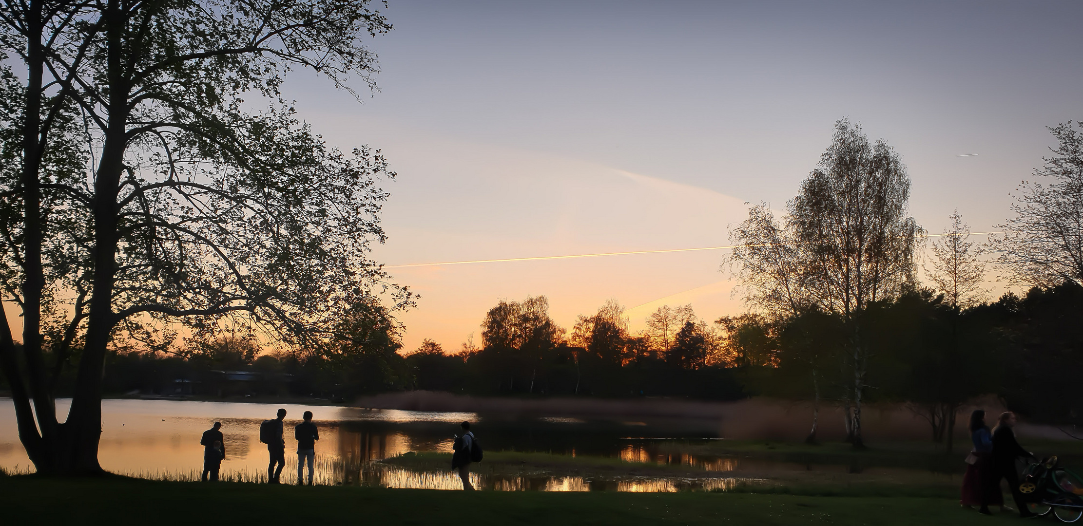 Sonnenuntergang im Britzer Park