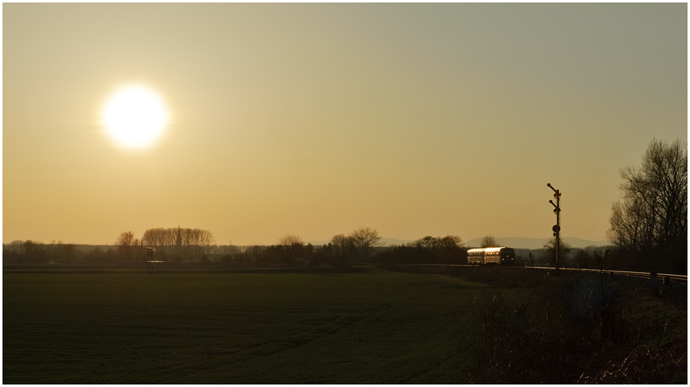 Sonnenuntergang im Bruhrain