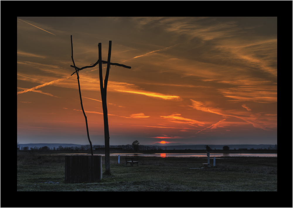 Sonnenuntergang im Burgenland