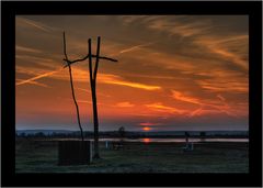 Sonnenuntergang im Burgenland