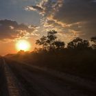 Sonnenuntergang im Chaco-Paraguay