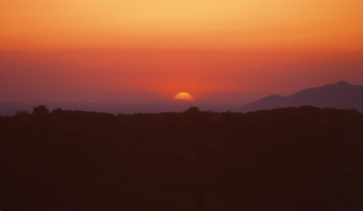 Sonnenuntergang im Chianti