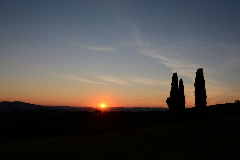 Sonnenuntergang im Chianti