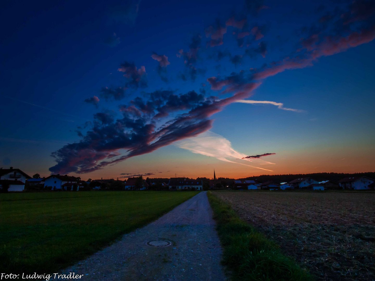 Sonnenuntergang im Chiemgau