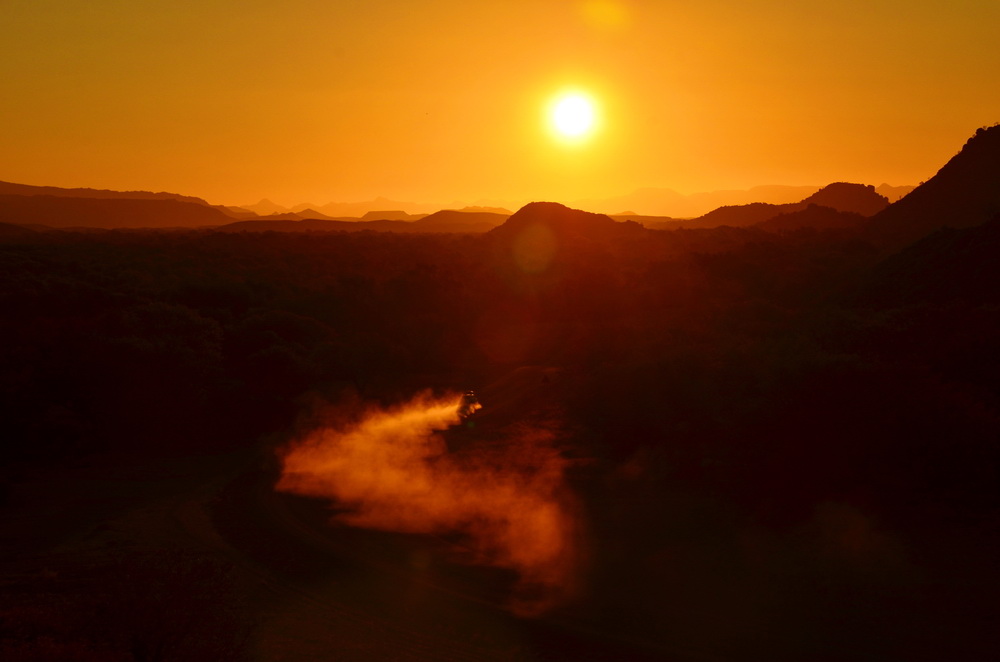 Sonnenuntergang im Damaraland