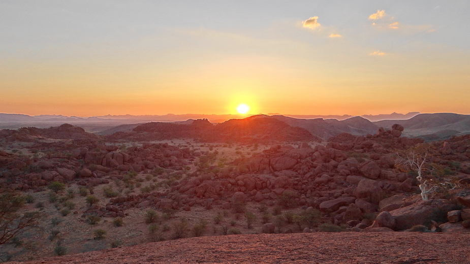 Sonnenuntergang im Damaraland