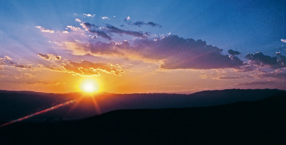 Sonnenuntergang im Death Valley / Kalifornien / USA