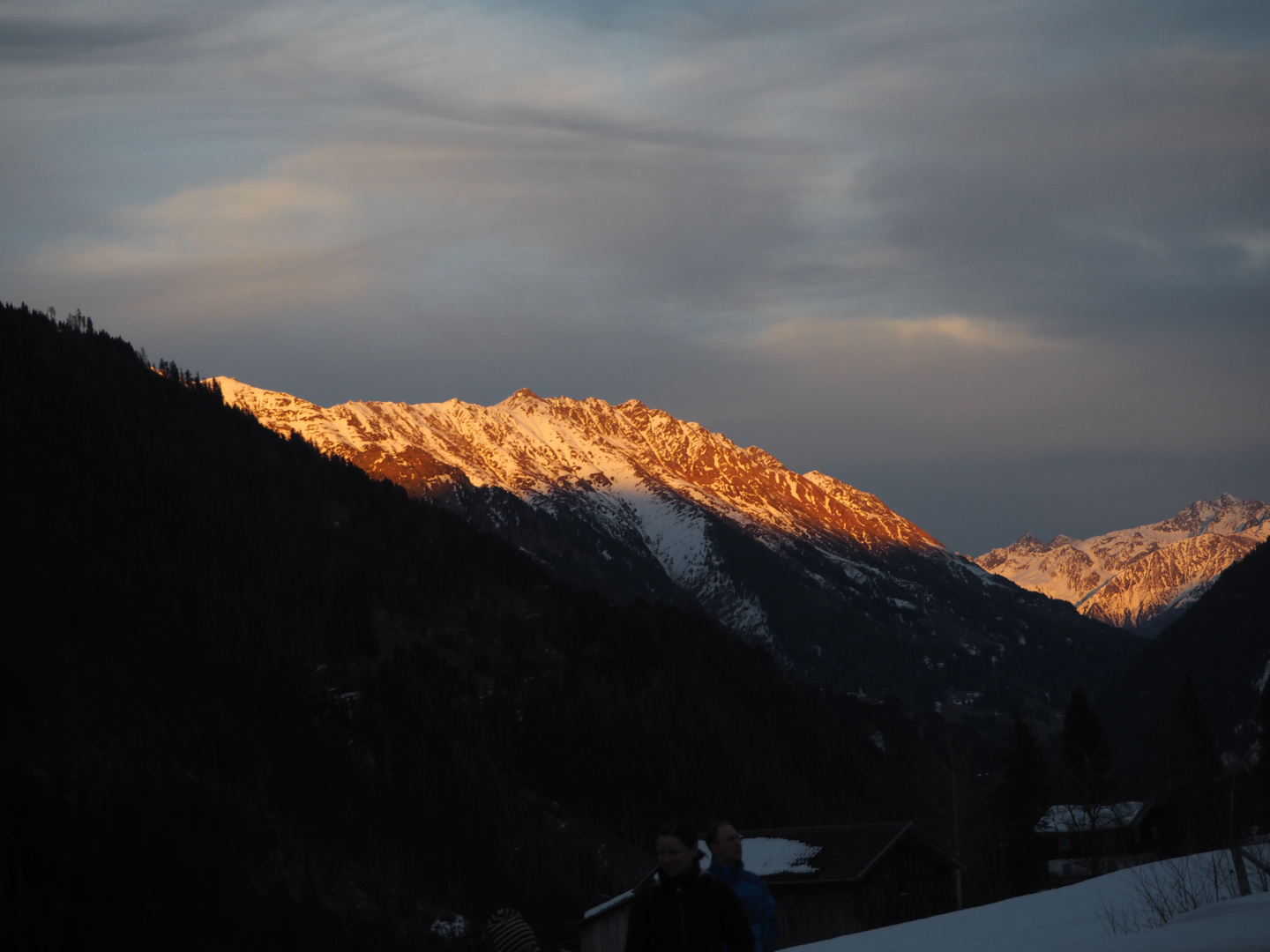 Sonnenuntergang im Defereggental