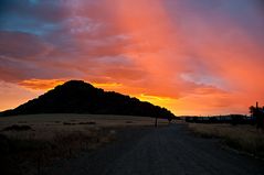 Sonnenuntergang im Desert Camp