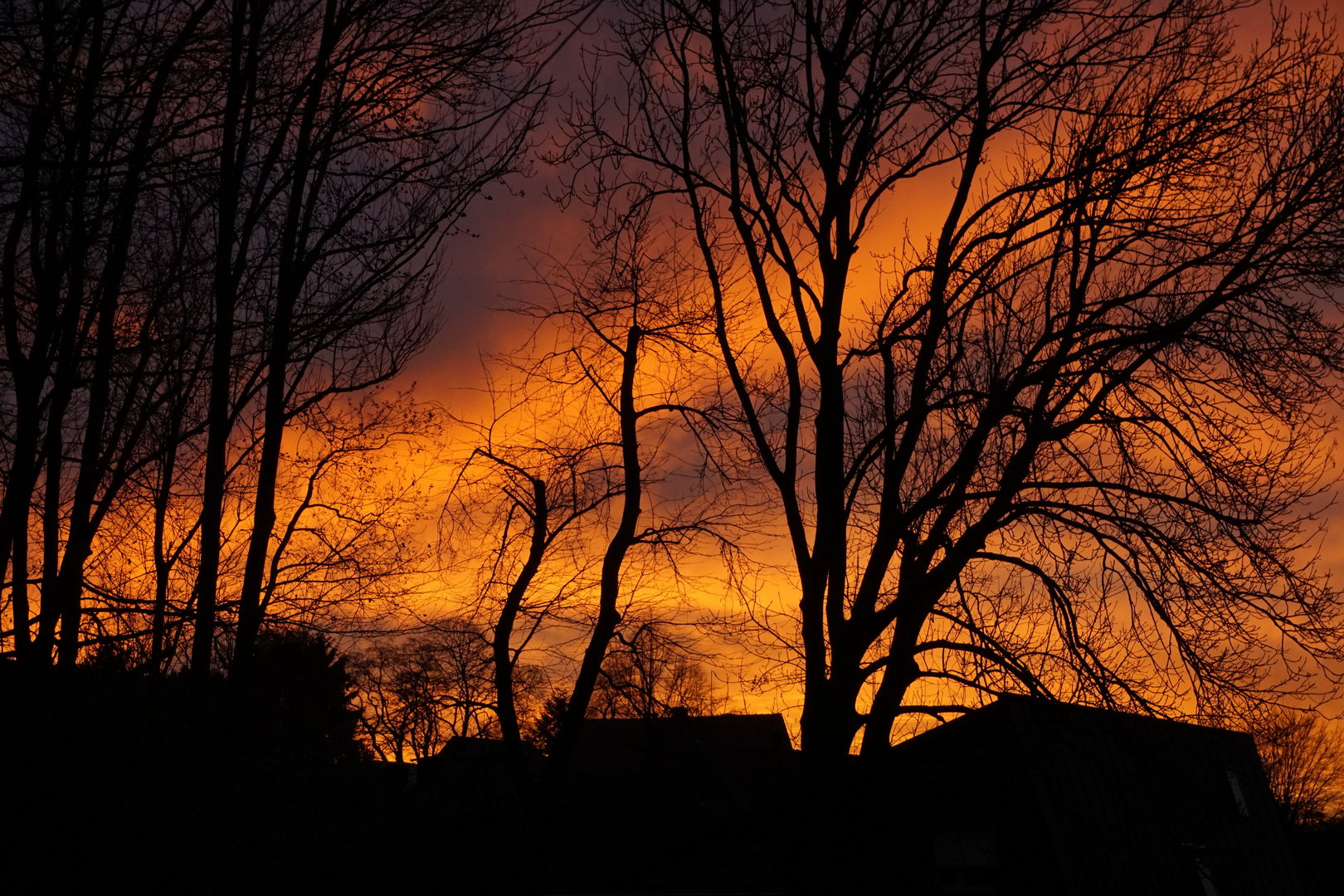 Sonnenuntergang im Dezember