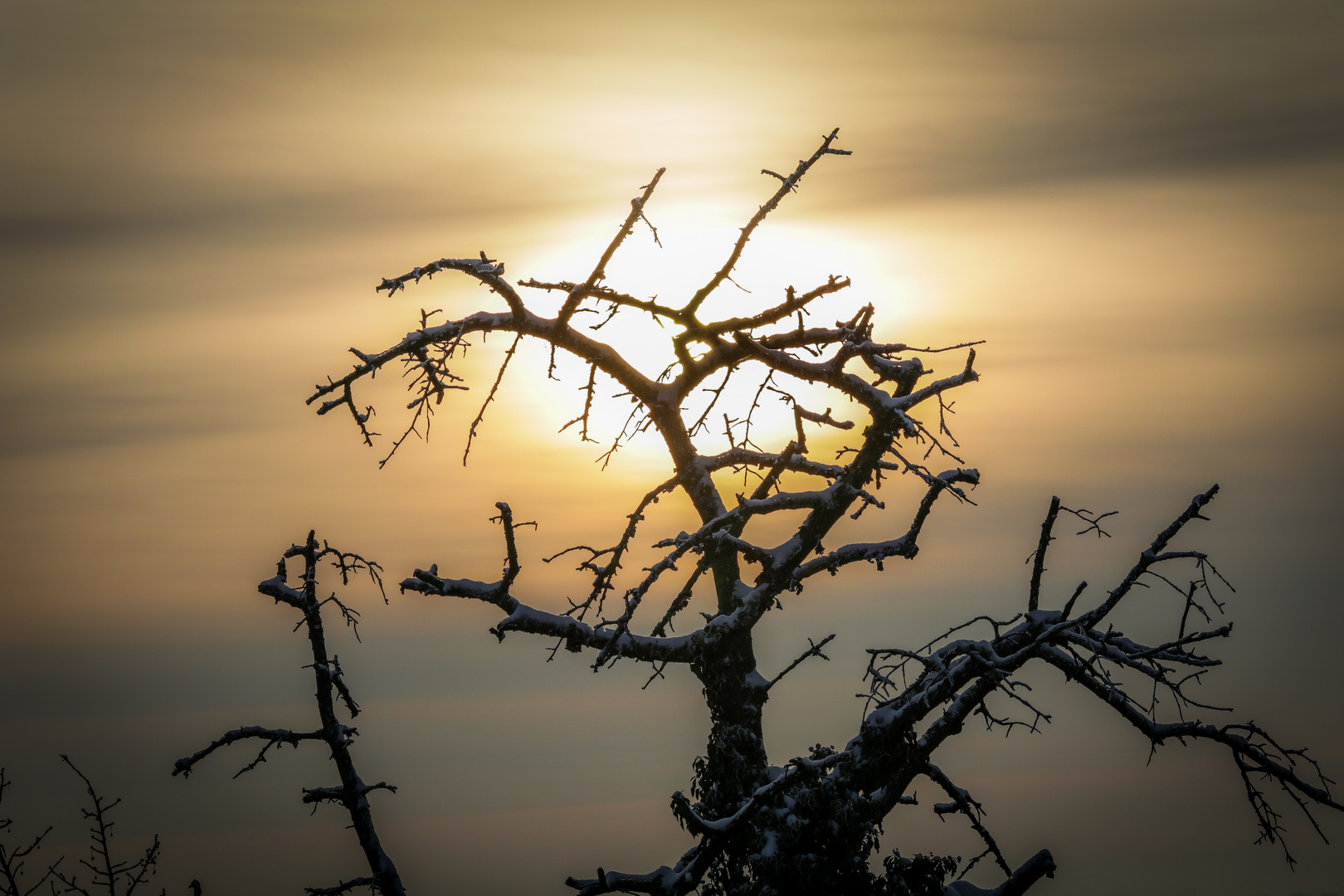 Sonnenuntergang im Dezember