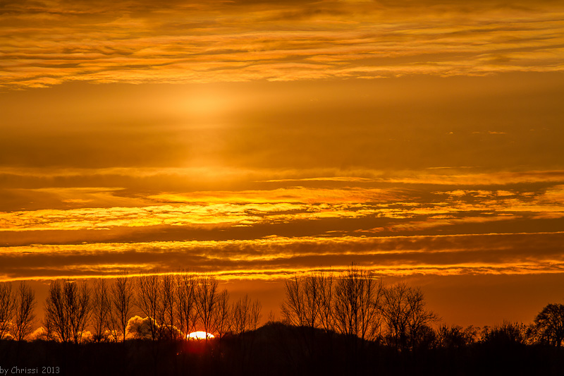 Sonnenuntergang im Dezember