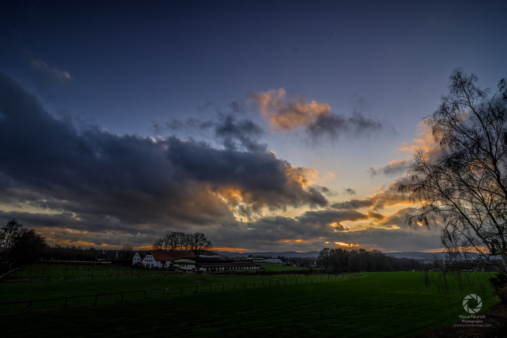 Sonnenuntergang im Dezember 