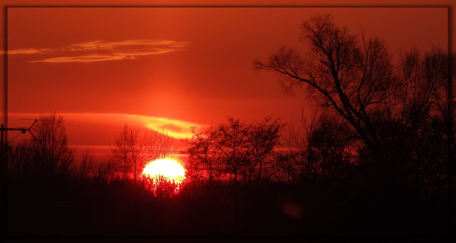 Sonnenuntergang im Dezember