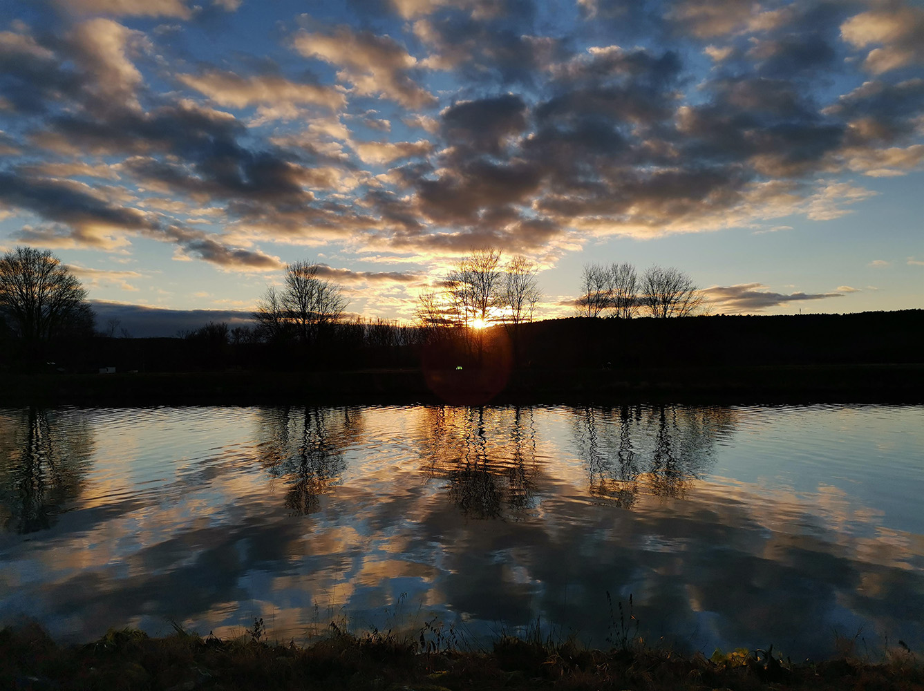 Sonnenuntergang im Dezember